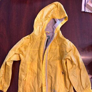 LL Bean Yellow Toddler Rain Coat Size 4T